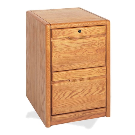 Contemporary 2 Drawer File Cabinet in Oak 00201/X